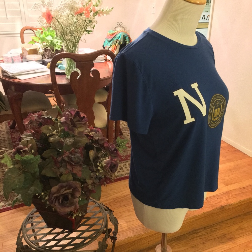Abercrombie & Fitch Royal Blue Mid Crop Top - Picture 3 of 10